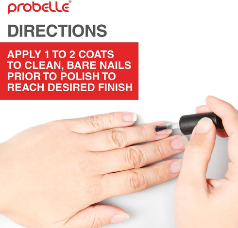 Probelle Hydrating Base Coat for Dry Nails - Instant Moisturizer, Extends Polish Life