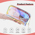 Holographic Makeup Bag Iridescent Cosmetic Pouch Clear Waterproof Portable Travel Cosmetic Pouch TPU Zippered Toiletry Organizer bag for Women 3PCS