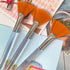 Soft 'N Style Facial Brushes - Fan Mask Brush, Soft Makeup Brushes, Mask Applicator Tools for Peel Mask, Yellow (2)
