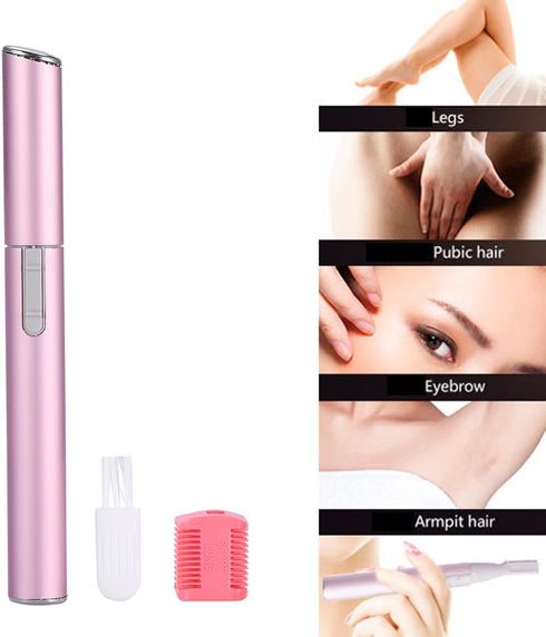 Zerone Eyebrow Trimmer, Electric Hair Remover, Portable USB Chargeable, Pack of 2