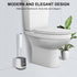 SetSail Toilet Brush and Holder - Automatic Bathroom Bowl Cleaner Scrubber, Ventilated, White-pp
