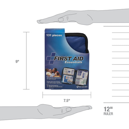 First Aid Only FAO-428 All-Purpose Emergency First Aid Kit, 131 Pieces for Home, Car, Travel