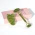 Jade Roller Gua Sha Set, Natural Facial Skin Care Beauty Tools, Face Roller Massager for Neck and Eye Treatment (Green)