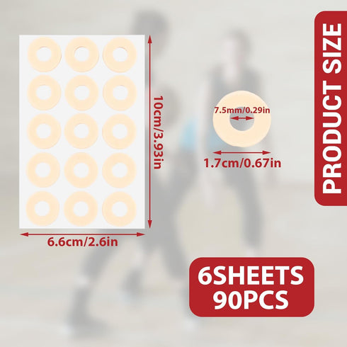 USCAUK 90Pcs Corn Pads for Toes Callus Cushions Self-Adhesive Sponge Protectors Patches for Feet Heel Bottom of Foot