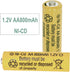 12 Packs 1.2V 800mAh NI-CD AA Rechargeable Batteries for Garden Landscaping Solar Lights, Security Lights
