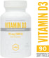 NBI High Potency Vitamin D3 125 mcg (5000 IU) Softgels with Rosemary Extract Antioxidants for Bone & Immunity Support