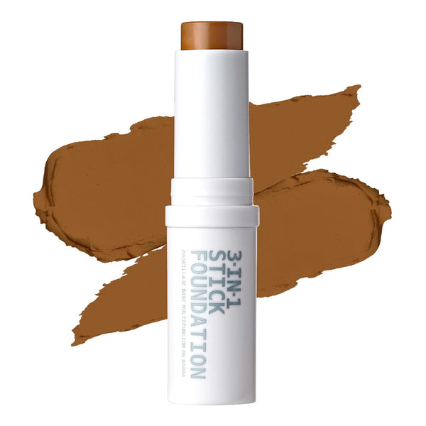 Ruby Kisses Natural Full Coverage 3-In-1 Stick Foundation, Lightweight, Long Lasting, Easy to Apply, Concealer &