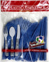 Party Dimensions Plastic Blue Cutlery Combo, Pack of 48, 48 count