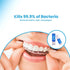 White Foam Aligner Cleaner + Whitener for Clear Aligners, Retainers, Mouth Guards, Teeth Whitening Trays