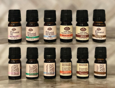 Fabulous Frannie Start Set Pure Essential Oil Blends, 12-5ml - Bug Away, Muscle Ice, Celebration, and More