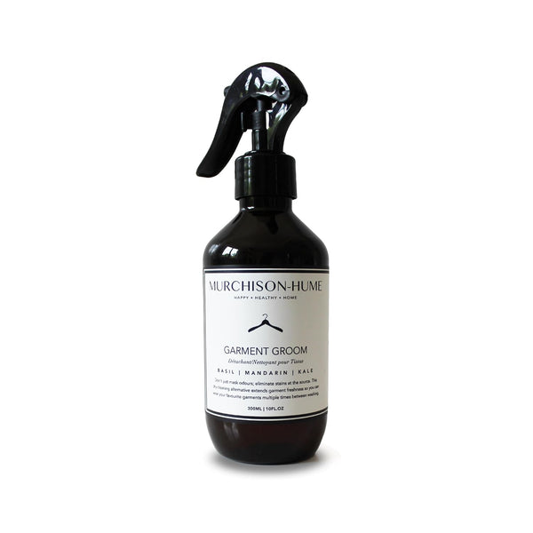 Murchison-Hume Garment Groom Fabric Freshener, Odor Fighter, Laundry Treatment, Basil Mandarin Kale