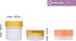 Portable Pill Box with 3 Containers, Small Daily Pill and Vitamin Organizer for Travel or Home Use, Magnetic Attachment