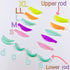 Lash Perm Rods: Silicone Lash Lift Pads, Eyelash Perm Curler Makeup Tools with Reusable Eye Patch & Ribbon (Colorful)