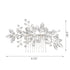 SWEETV Bride Silver Wedding Hair Comb, Crystal Hair Accessories with Rhinestone Bridal Hair Clip
