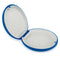 Retainer Case, Slim Aligner Case Compatible with Invisalign, Night Mouth Guard Case, Azure with Dark Gray Inner