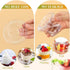 yvsay 6 oz 105PCS Plastic Parfait Cups with Flat Lids, Disposable Dessert Cups for Fruit, Ice Cream, Yogurt, Candy