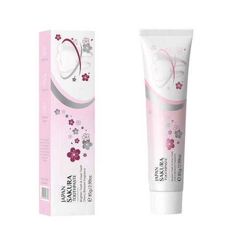 HULIJA Fresh Breath Sakura Toothpaste: Helps Reduce Stains & Supports a Clean Mouth White One Size