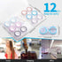 12 Pack Clear Contact Lens Case with Tweezer Remover Tool, Solution Bottle, Contacts Soak Storage Container Kit for