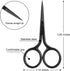 Mudder 3 Pack Mini Beauty Stainless Steel Nose Scissors for Grooming Eyebrows, Nose, Mustache, Beard