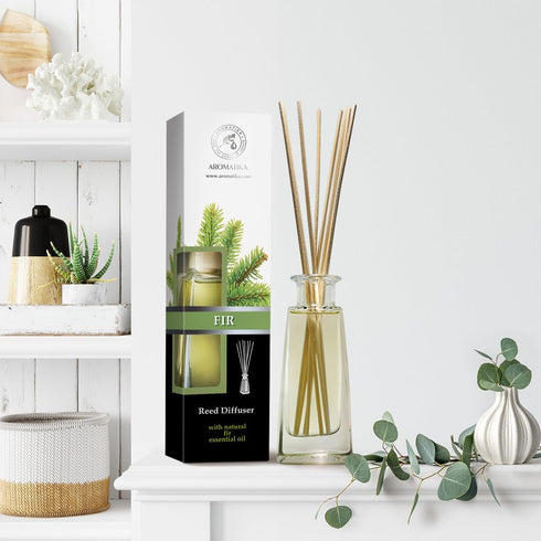 Pine Reed Diffuser - 3.4 Fl Oz, Fresh & Long Lasting Aroma, Great Room Air Fresheners, Gift Set