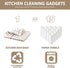 Nialnant 8 Pack Dish Cloths, 100% Cotton Soft Absorbent Cleaning Rags, Quick Drying Dish Towels for Kitchen (Little