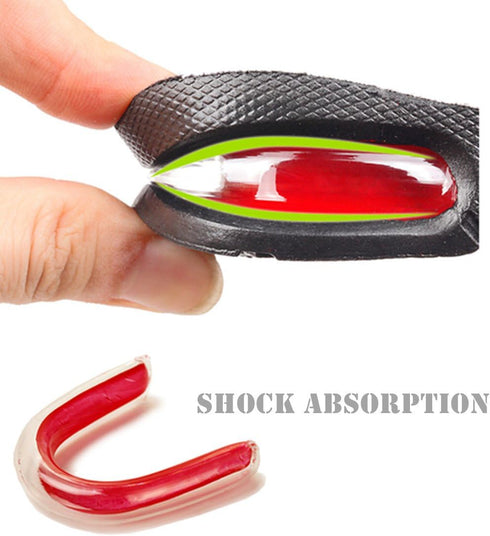 Kalevel Height Increase Insoles, 3cm, 1.2 Inches, Black Shoe Lifts for Men & Women