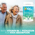 VAL MG Experts Magnesium Glycinate Plus B6 & Potassium for Stress Relief, 90 Tablets