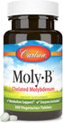 Carlson - Moly-B, Chelated Molybdenum Supplements, Metabolism Support, 300 Vegetarian Tablets