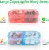 Urekt 2 7 Weekly Pill Organizer Times a Day, Am Pm Pill Box Day, Travel Pill Case, Medicine Pill Organizer