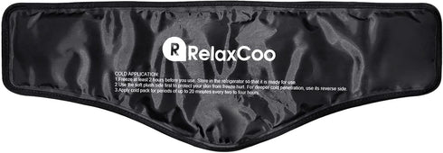 Neck Ice Pack Wrap, RelaxCoo Reusable Gel Cold Compress for Pain Relief, Injuries, Swelling, Bruises, Cervical Surgery