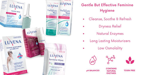LUVENA Daily Personal Feminine Rinse - Ultra Gentle Wash, pH Balanced, 2 Pack, 3oz Bottles