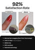 ohora Semi Cured Gel Nail Strips, Purple Tie-dye, Works with UV/LED Lamps, Salon-Quality, Easy to Apply & Remove