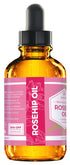 Leven Rose Rosehip Seed Oil for Face, 1 oz, Pure Unrefined Cold Pressed Rosehip Oil for Body, Nighttime Moisturizer for