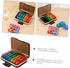 JOYOFREELY 7-Day Weekly Pill Organizer with Multi-Color Compartments, Portable Travel Medicine Case with Black Shell