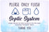 Septic Tank Bathroom Sign | Fun Adhesive Septic System Signs for Toilet | Novelty WC Septic Sign