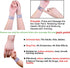 Anti Nausea Travel Sickness Wristbands, 2 Pairs Motion Sickness Bands for Kids & Adults Natural Acupressure Nausea Relief Wristbands for Car Sea Flying Trip (Pink+Blue)