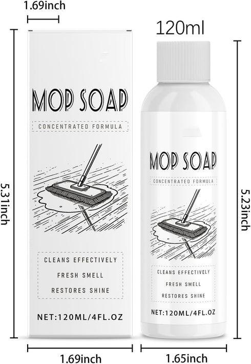 Mteawl 120ml Mop Soap for Floor Cleaning, Scented Mop Cleaner Soap, Scented Mop Soap Household Supplies Cleaner
