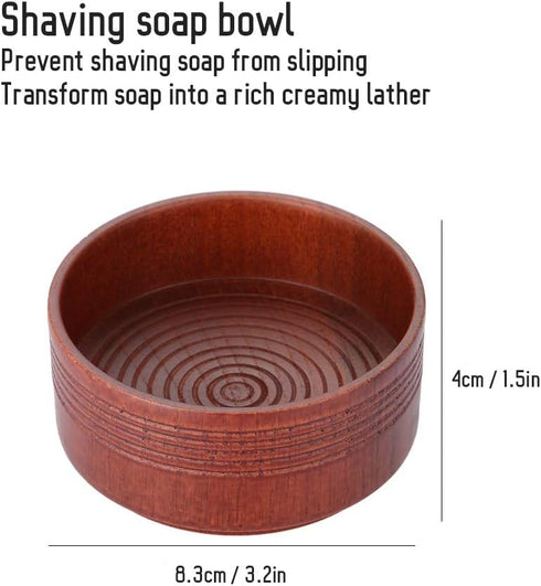 Soap Bowl, Wooden Shaving Soap Mug - Exquisite Design to Enhance Your Shave, Suitable for Men