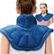 Microwavable Heated Neck Wrap Warmer, Weighted Heating Pad for Neck and Shoulders, Hot and Cold Compress