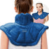 Microwavable Heated Neck Wrap Warmer, Weighted Heating Pad for Neck and Shoulders, Hot and Cold Compress
