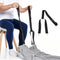 Hjsixtxh 2-Pack Dressing Aid Clips for Pants Adjustable 26-41 Inches, Metal Clip &
