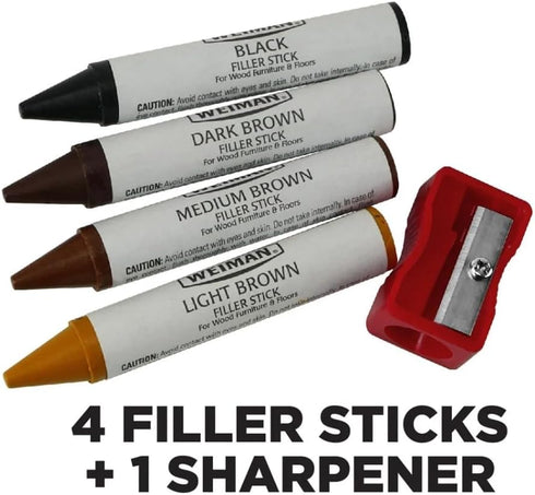 Weiman Wood Restore and Repair Kit, Wood Floor Scratch Repair, Furniture Markers Touch Up, Cabinet Cleaner, Removes