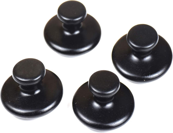 QYLHH 4 Pcs Mushroom Hot Massage Stones Set Natural Bian Warm Rocks Kit