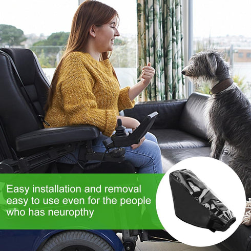 9.8x5.9inch SYCOOVEN Power Wheelchair Accessories, Waterproof Power Wheelchair Arm Joystick Cover,Durable Electric