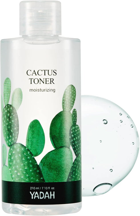 Yadah Cactus Toner 7.1 Fluid Ounce - Cruelty Free Prickly Pear Hypoallergenic Moisturizing Skin Care