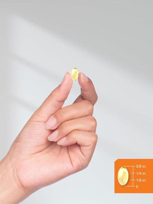 Horbaeach Vitamin D3 1000IU Softgels (25mcg) | 180 Count | Non-GMO, Gluten Free Supplement