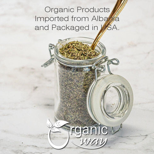 Organic Way Stevia Leaf Cut & Sifted, Kosher & USDA Certified Natural Sweetener, 100% Raw from India (1/2LBS)