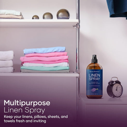 Lavender Linen Spray, 8 fl oz, Refreshing Bed Linen Spray, Fabric Refresher for Bedding