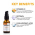 Vitamin C Eye Lift Serum, Minimizes Wrinkles and Crows Feet, Helps Firming and Dark Circles, 30ml/1 fl oz