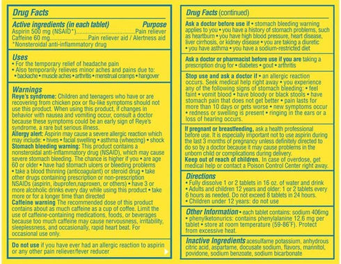 Blowfish for Headaches, New Maximum Strength Effervescent Formula for Fast Headache Relief (1 Pack)
